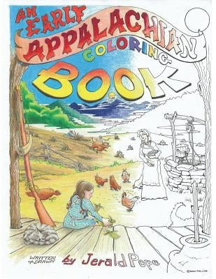 Paperback coloring book titled "An Early Appalachian" by Hare Brand Ideas, LLC, featuring scenic Appalachian illustrations.