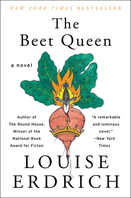 Paperback copy of The Beet Queen by Harper Perennial featuring a book cover with colorful artwork and title text.