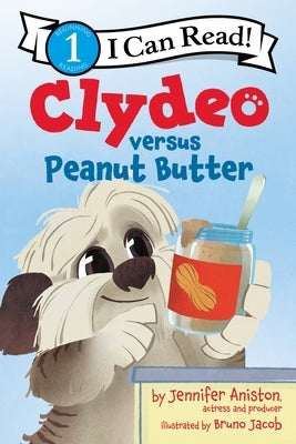 Paperback book titled Clydeo Versus Peanut Butter by HarperCollins, featuring a colorful cover design.