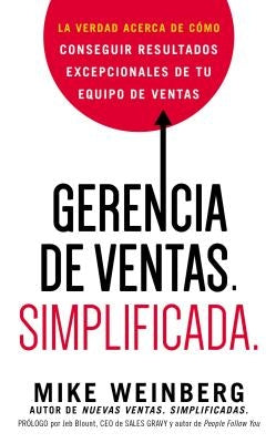 Paperback book titled "Gerencia de Ventas Simplificada" by Harperenfoque, featuring a cover design with text and branding.