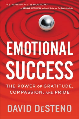Paperback book titled "Emotional Success" by HarperOne, featuring a cover with gratitude, compassion, and pride themes.