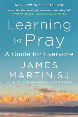 Paperback copy of "Learning to Pray: A Guide for Everyone" by HarperOne, showing the book cover with title and author.