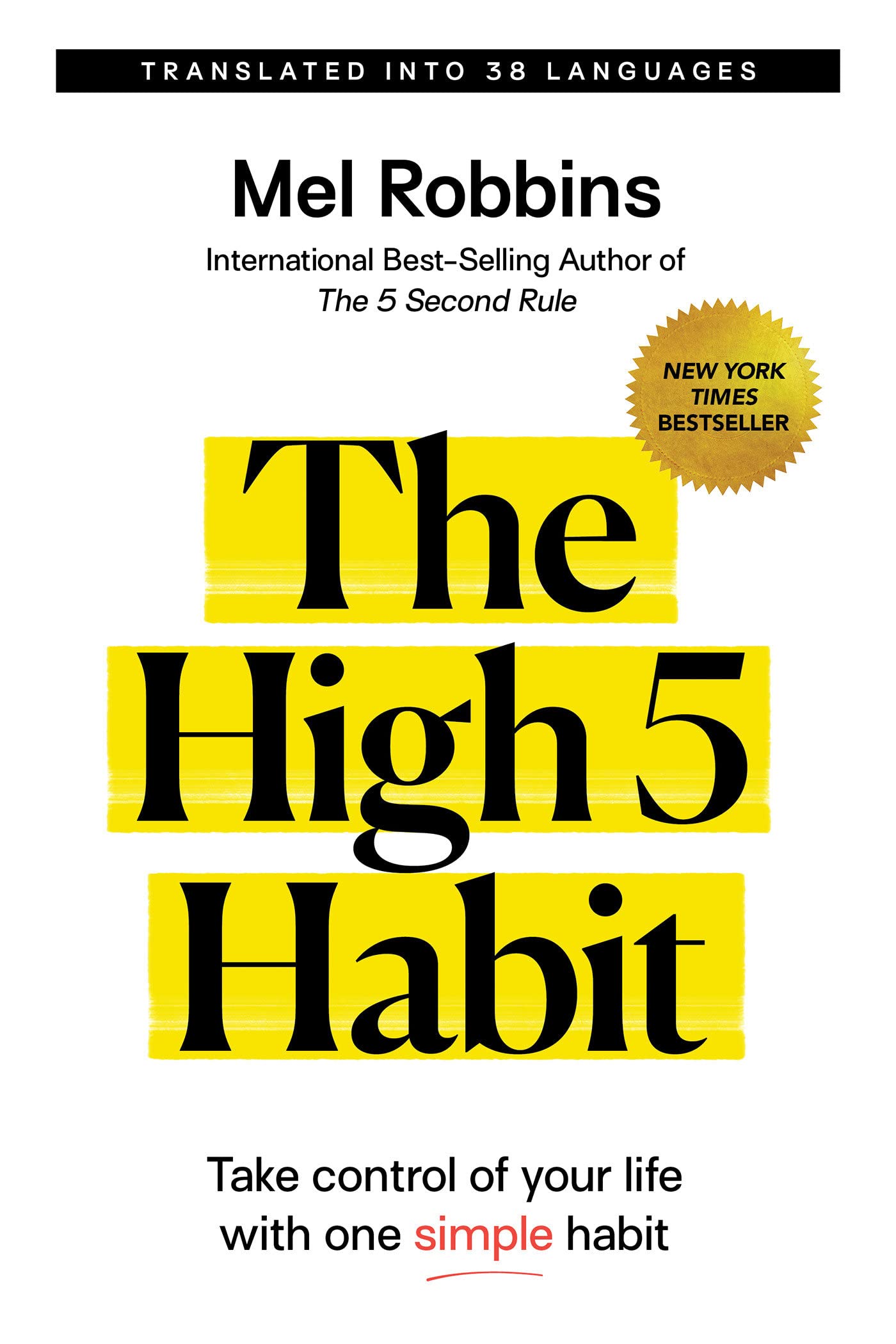 Paperback book titled "The High 5 Habit" by Hay House Inc., featuring a cover image with the title and branding.