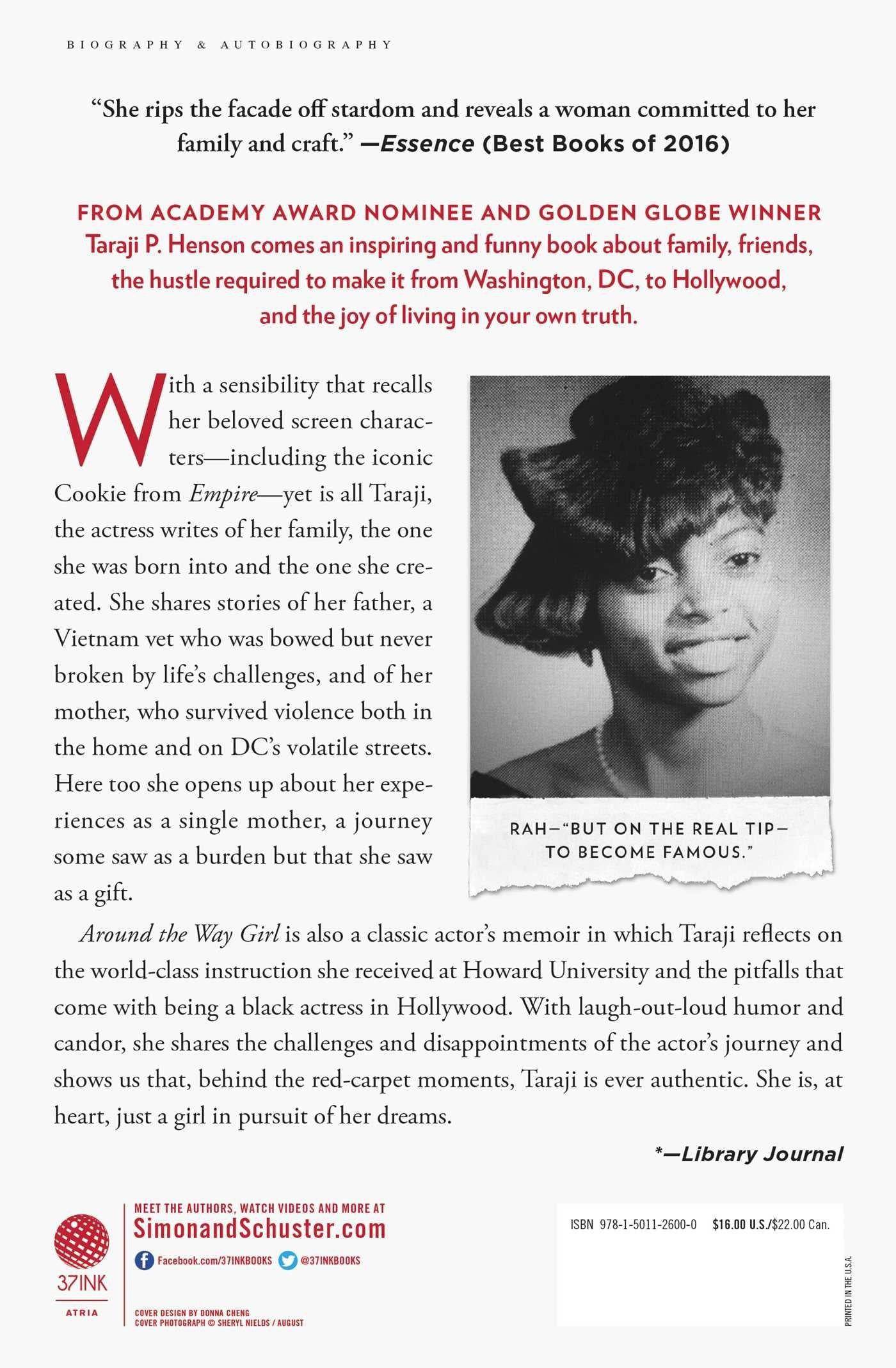 Cover of "Around the Way Girl: A Memoir" by Taraji P. Henson, a personal autobiography and memoir.