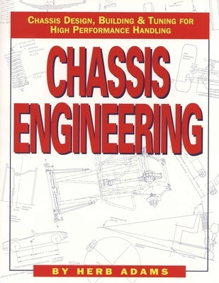 Paperback book titled "Chassis Engineering" by HP Books, featuring cover with chassis design and tuning for high performance cars.