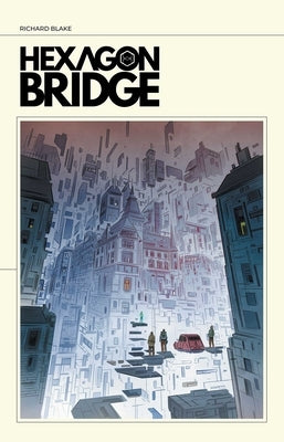 Paperback comic book titled Hexagon Bridge by Image Comics featuring a colorful cover with geometric hexagon patterns.