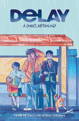 Paperback of Delay: A Comics Anthology by Difference Engine, featuring colorful comic illustrations on the cover.