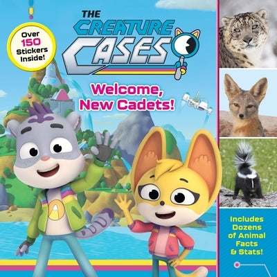 Paperback "Welcome, New Cadets!" by Harperpop from The Creature Cases series, featuring colorful book cover art.