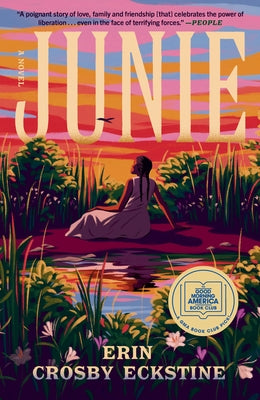Paperback of Junie, a GMA Book Club pick, by Ballantine Books, showing the book cover with colorful title and author details.