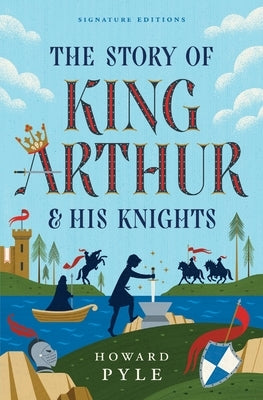 Paperback copy of The Story of King Arthur & His Knights by Union Square Kids, showing the book cover with colorful illustrations.