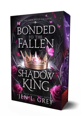 Paperback of Bonded to the Fallen Shadow King by Page & Vine: Anya, featuring dark fantasy cover art with shadowy figures and mystical elements.