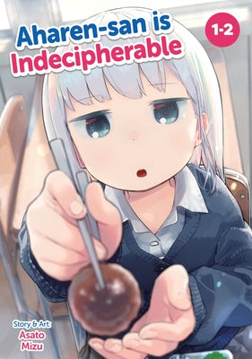Paperback of Aharen-San Is Indecipherable Omnibus Vol. 1-2 by Seven Seas, featuring colorful manga artwork on the cover.