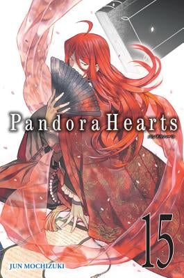 Paperback of Pandora Hearts Vol. 15 manga by Yen Press, featuring detailed cover art with characters and dark fantasy themes.