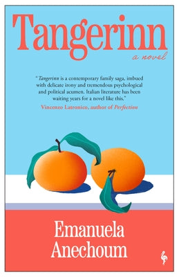 Paperback of Tangerinn by Europa Editions featuring a colorful cover with abstract orange and purple artwork.