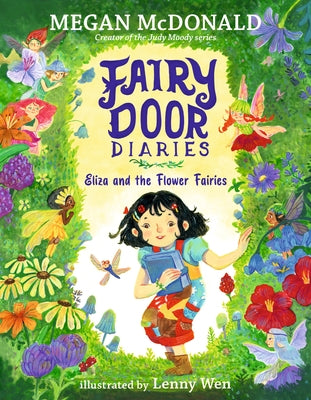 Paperback Fairy Door Diaries book titled "Eliza and the Flower Fairies" by Candlewick Press, showing colorful whimsical cover art.