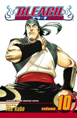 Paperback of Bleach, Vol. 10: Tattoo on the Sky manga by Viz Media, featuring colorful cover art with characters from the series.