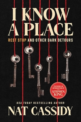Cover of the Shortwave paperback "I Know a Place: Rest Stop and Other Dark Detours" featuring dark-themed artwork.
