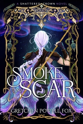 Paperback copy of "Smoke and Scar" by Scarlett Press featuring the book cover with dark and smoky artwork.