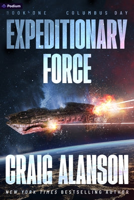 Paperback of Columbus Day: A Military Sci-Fi Adventure 10th Anniversary Edition by Podium Publishing, showing the book cover.