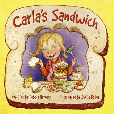 Paperback of Carla's Sandwich by Flashlight Press showing the colorful book cover with illustrated characters and title text.
