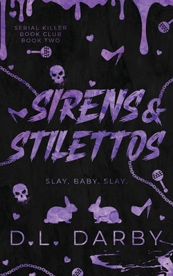 Paperback of Sirens & Stilettos by D.L. Darby featuring a colorful cover with illustrations of women in glamorous stilettos and siren themes.