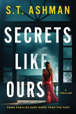 Paperback book "Secrets Like Ours" by Ashman Books, featuring a colorful cover design and visible spine on a wooden surface.
