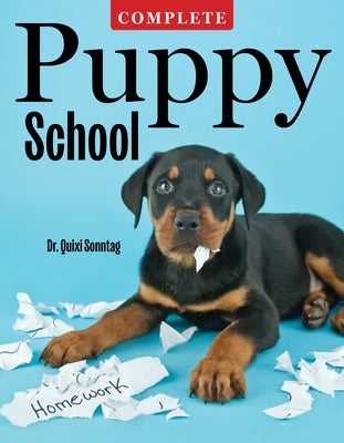 Complete Puppy School paperback book by Companionhouse Books, featuring a cover image with training tips for new puppy owners.