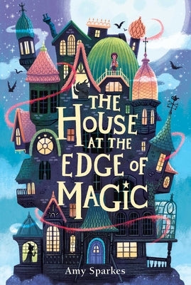 Paperback of The House at the Edge of Magic by Margaret K. McElderry Books, showing the front cover with colorful illustrations.
