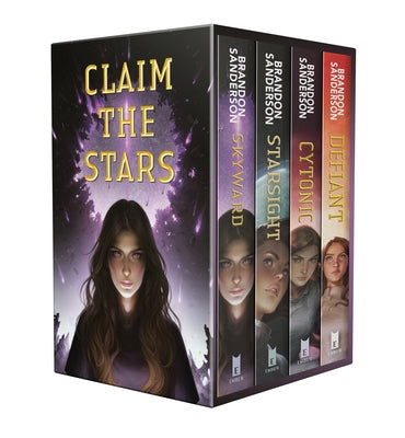 Four paperback books from the Skyward series by Delacorte Press, including Skyward, Starsight, Cytonic, and Defiant in a boxed set.