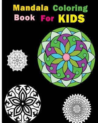Paperback Mandala Coloring Book for Kids with stress-relieving patterns, featuring intricate designs for creative relaxation.