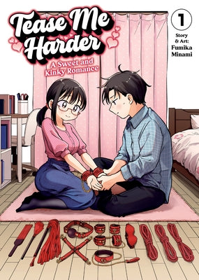 Paperback of "Tease Me Harder: A Sweet and Kinky Romance Vol. 1" by Seven Seas, featuring colorful cover art and romantic imagery.