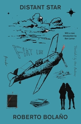 Paperback of Distant Star by Picador USA, showing the book cover with abstract starry design in a natural pose