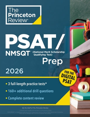 Princeton Review PSAT/NMSQT Prep paperback with practice tests, review sections, and online tools for the 2026 digital PSAT exam.