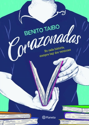 Paperback of Corazonadas novel by Planeta Publishing, featuring a colorful cover with abstract artwork and the title text.