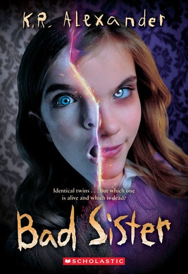 Paperback of "Bad Sister" by Scholastic Inc., featuring the book cover with bold title and colorful illustration.
