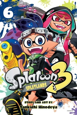 Paperback of Splatoon 3: Splatlands, Vol. 6 manga by Viz Media featuring colorful cover art with characters from the game.