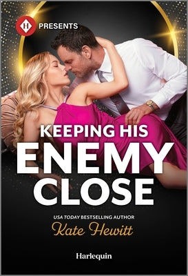 Mass market paperback of "Keeping His Enemy Close" by Harlequin Presents, featuring a romantic novel cover with a passionate couple.