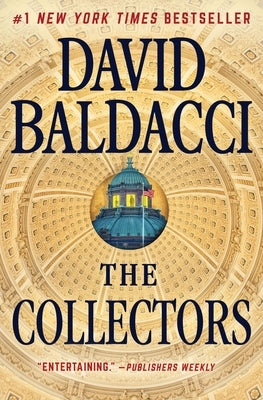Paperback of "The Collectors" novel by Grand Central Publishing featuring a cover with mysterious artwork and bold typography.