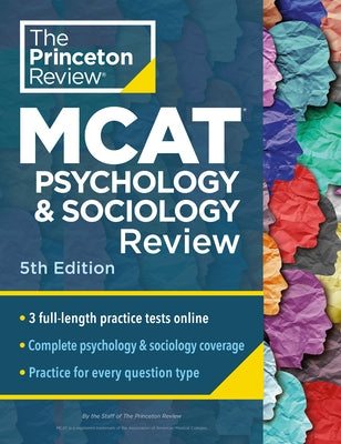Princeton Review MCAT Psychology and Sociology Review 5th Edition paperback with book cover and spine visible.