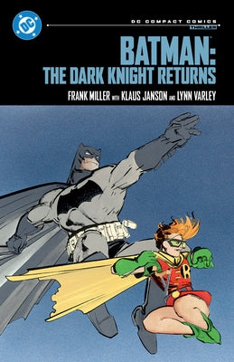 Paperback of Batman: The Dark Knight Returns comic by DC Comics, featuring Batman on the cover in a dynamic pose.
