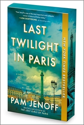 Paperback of Last Twilight in Paris by Park Row, displaying a cover with a twilight cityscape scene.