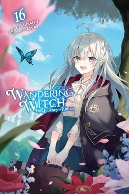 Paperback of Wandering Witch: The Journey of Elaina, Vol. 16 light novel by Yen on, showing the cover with fantasy artwork.