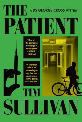Paperback copy of "The Patient: A DS George Cross Mystery" by Atlantic Crime, featuring a cover with dark and mysterious design elements.