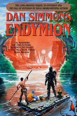 Paperback of Endymion by Del Rey Books featuring the book cover with dark and celestial artwork.