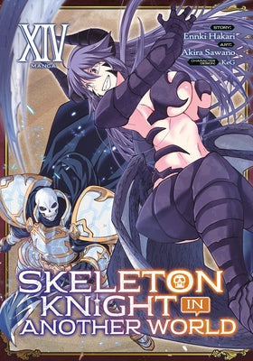 Paperback manga volume 14 of Skeleton Knight in Another World by Seven Seas, featuring a detailed cover illustration of a skeleton knight.