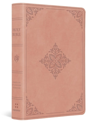 ESV Value Large Print Compact Bible (Trutone, Blush Rose, Fleur-De-Lis Design) by Esv Bibles