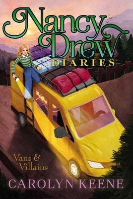 Paperback copy of Vans & Villains novel by Aladdin Paperbacks featuring colorful cover art with characters and vibrant design.