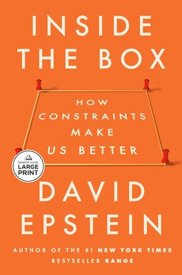 Paperback of "Inside the Box: How Constraints Make Us Better" by Random House Large Print Publishing, showing the book cover.