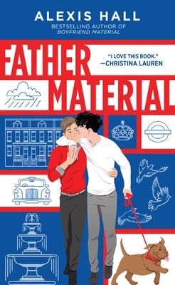 Paperback copy of "Father Material" by Sourcebooks Casablanca featuring the book cover with title and author text.