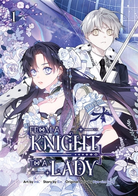 Paperback of From a Knight to a Lady Volume 1 by Crossed Hearts, featuring a cover with romantic medieval artwork.